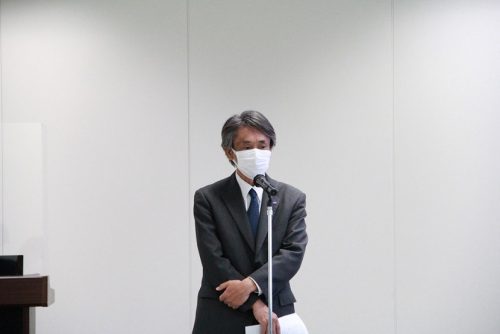 お礼のあいさつをされた川瀬情報副委員長兼情報・公益部会長